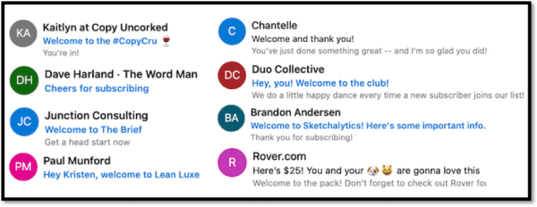 Image of examples of Subject lines to write compelling emails