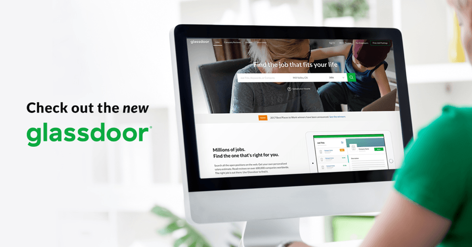 Image of Glassdoor a job hunt platform